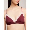 Dámská podprsenka UW0UW04750 VLP vínová - Tommy Hilfiger