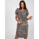 Dámské šaty LK SK 507468.75P Khaki mix - FPrice