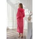 Dámský župan Amira 2551 Tmavě růžová vzor - L&L Lamp