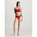 Dámská plavková podprsenka KW0KW02425 XNE červená - Calvin Klein