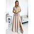 Dámské krajkové šaty 309-10 AMBER béžové - Numoco