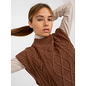 Dámská vesta D90027W90785B2 hnědá - FPrice