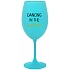 DANCING IN THE WINE - tyrkysová sklenice na víno 350 ml