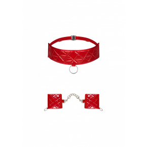 Pikantní sada Hunteria cuffs & choker - Obsessive