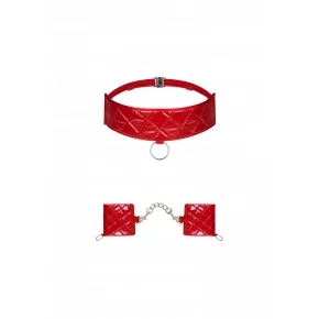 Pikantní sada Hunteria cuffs & choker - Obsessive