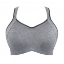 Podprsenka balkonetka Sports Balconnet charcoal marl 9441 melanž - Sculptresse