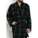 Pánský župan 1007 zelené káro - CoCoon