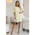Dámské šaty 217-12 NEVA  pastelově žluté - Numoco