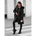 Dámská zimní bunda oboustranná TY4587 černo-šedá - FashionStreet 