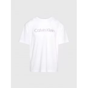 Pánské tričko na spaní S/S CREW NECK 000NM2501E 100 bílé - Calvin Klein