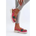 Dámské sandály MR38-656 růžovo-oranž-zelené - Step in style