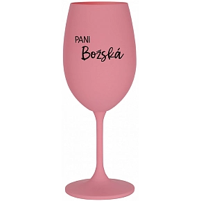 PANI BOŽSKÁ - ružový pohár na víno 350 ml