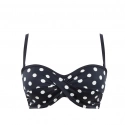 Dámský vrchní díl plavek Anya Riva Spot Bandeau navy/vanilla SW1453 - Panache