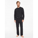 Pánské pyžamo L/S PANT SET 000NM2510E UB1 černé - Calvin Klein