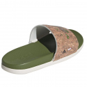 Dětské žabky / nazouváky Adilette Comfort Jr ID8029 Zelená s hnědou - Adidas