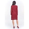 Dámské šaty M51965 vínové - Adika Collection
