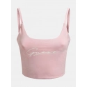 Dámský crop top O1BA10KASI1 - G6S4 - Pastelově růžová - Guess