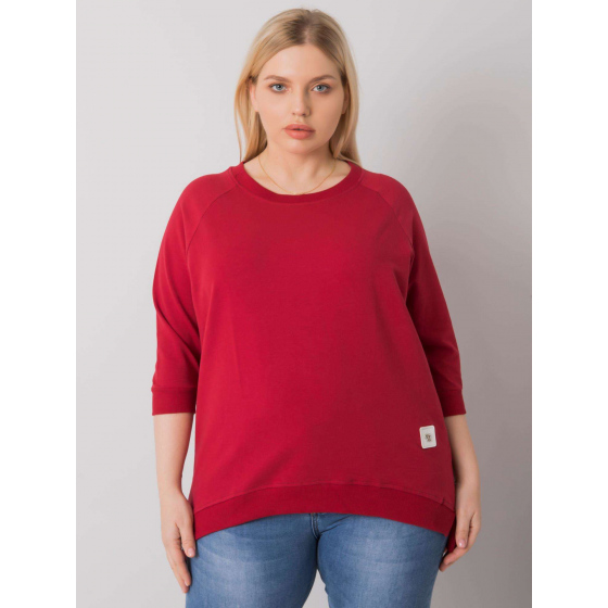 Bavlněná plus size mikina 6872 - FPrice