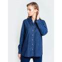 Dámská košile s dlouhým rukávem 145676 Dark Jeans-603 - Big Star