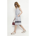 Dámské šaty W-Dk-3037-9G-H9-55-1 šedé - Deni Cler Milano