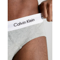 Pánské slipy 3 Pack  0000U2661G 998 černá/bílá/šedá - Calvin Klein