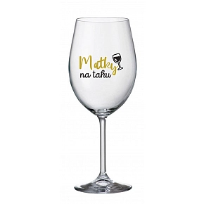 MATKY NA TAHU - čirá sklenice na víno 350 ml MATKY NA TAHU - čirá sklenice na víno 350 ml