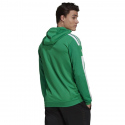 Pánská mikina s kapucí GP6437 Zelená s bílou - Adidas