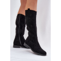 Dámské kozačky HY51-860 / 208810 Černá - S.Barski