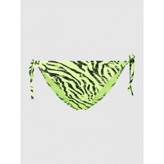 Dámské plavkové kalhotky KW0KW02336 OIC neonově žluté s potiskem - Calvin Klein