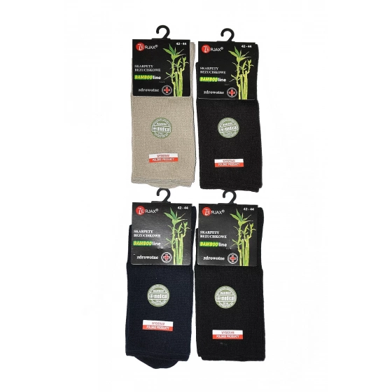 Pánské i dámské zdravotní ponožky Bamboo line netlačící Art.015 - Terjax
