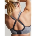 Podprsenka balkonetka Sports Balconnet charcoal marl 9441 melanž - Sculptresse