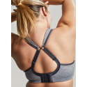 Podprsenka balkonetka Sports Balconnet charcoal marl 9441 melanž - Sculptresse