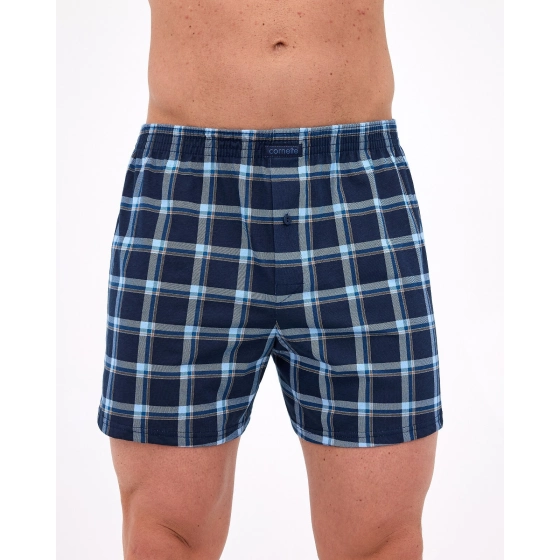 Pánské boxerky Comfort 002/322 Modrá mix vzor - Cornette