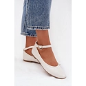 Dámské baleríny 21-42 Janelor bílé - Diamantique