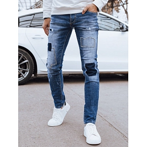 Pánské modré džínové kalhoty UX4297 modré - FashionStreet Pánské modré džínové kalhoty UX4297 modré - FashionStreet