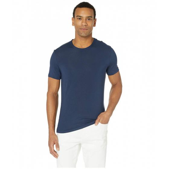 Pánské ultra-soft tričko NM1658E C9K královská modrá - Calvin Klein