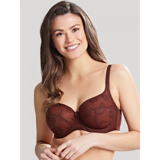 Dámská podprsenka Tango 3251B Tmavě hnědá Nutmeg vzor - Panache