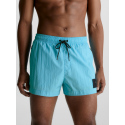Pánské plavky Short Drawstring Swim Shorts CK Nylon KM0KM00868CU8 modrá - Calvin Klein