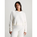 Dámská mikina 000QS7000E 101 ecru - Calvin Klein