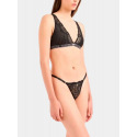Dámská tanga 163826 4R206 00020 černé - Emporio Armani