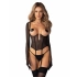 Dámské sexy rukavičky Euphori černé - Obsessive