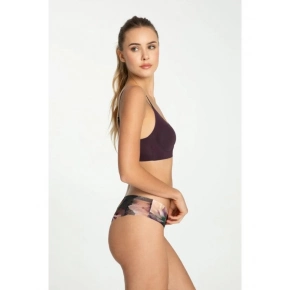 Dámské kalhotky Velvet Bloom Tanga Brasil - Julimex