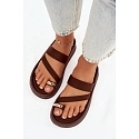 Dámské pantofle Farielle LS-170 hnědé - Bestelle