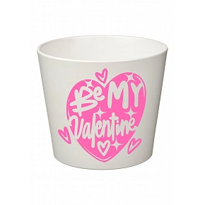 BE MY VALENTINE - velký květináč 