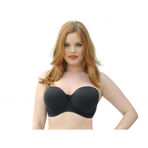 Podprsenka s kosticí Luxe Strapless CK2601-1 černá - Curvy Kate