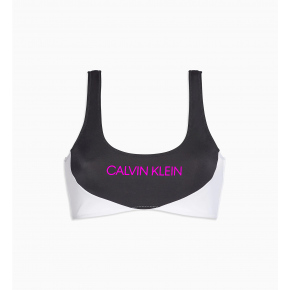 Vrchní díl plavek KW0KW00898-BEH černobílá - Calvin Klein