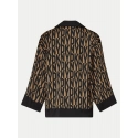 Dámské pyžamo YI90017 202 hnědé s potiskem - DKNY