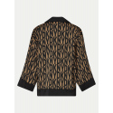 Dámské pyžamo YI90017 202 hnědé s potiskem - DKNY