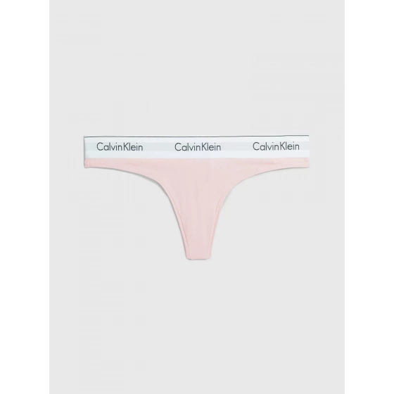 Dámské tanga F3786E 2NT  sv. růžové - Calvin Kiein