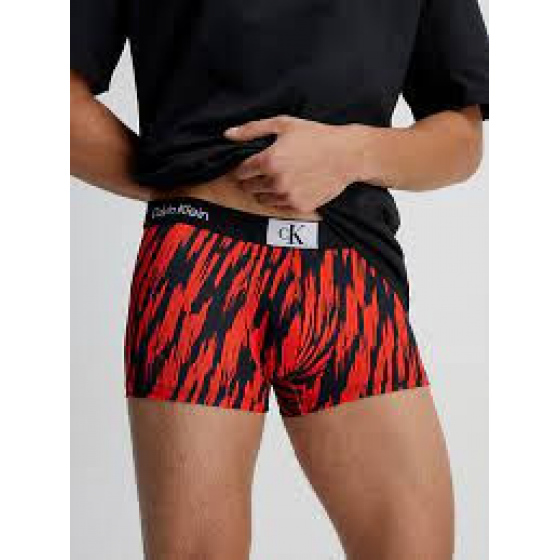 Pánské boxerky 000NB3406A ACN černé-červená - Calvin Klein